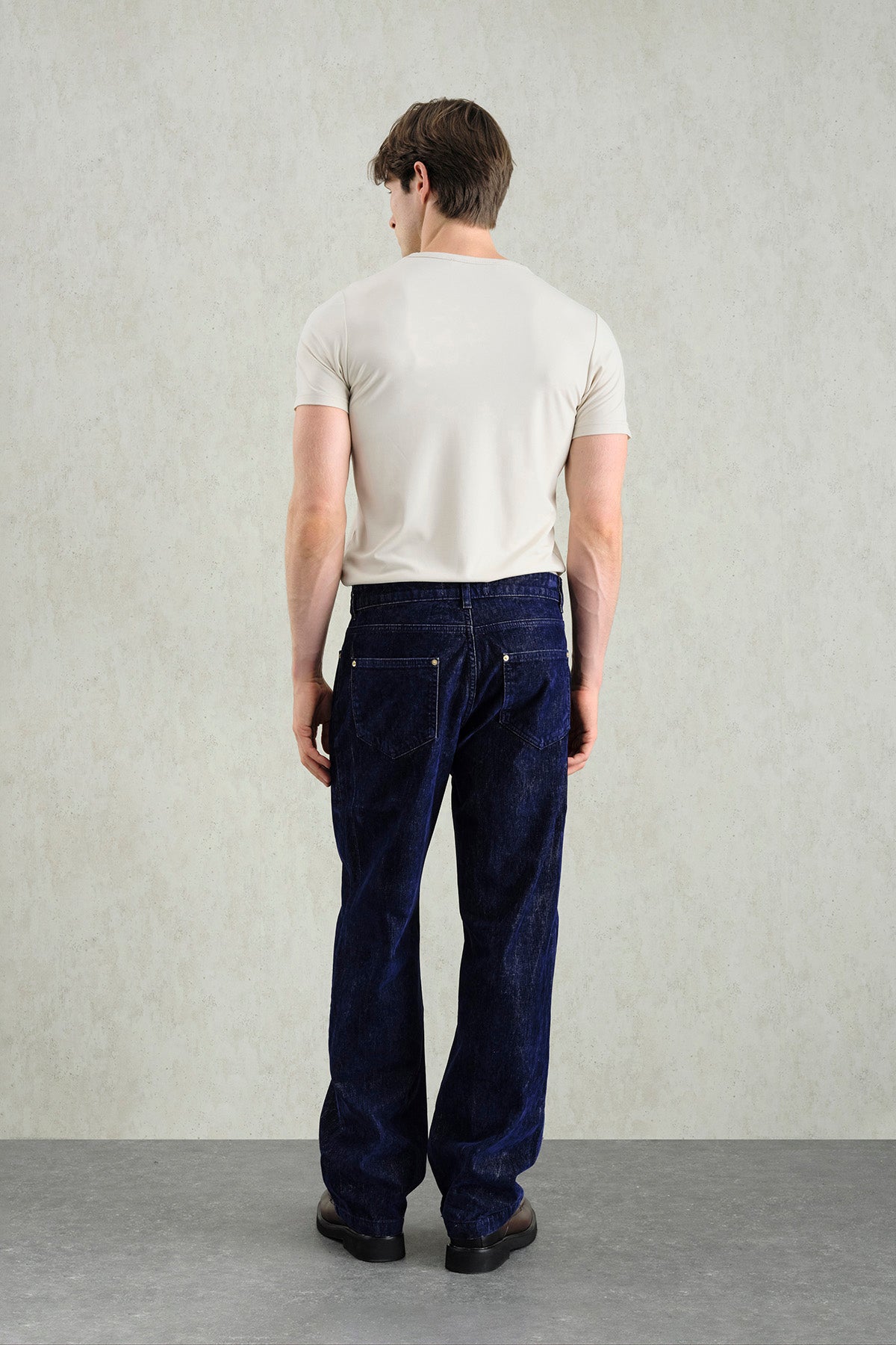 GOLD DETAYLI REGULAR FIT LACİVERT PANTOLON