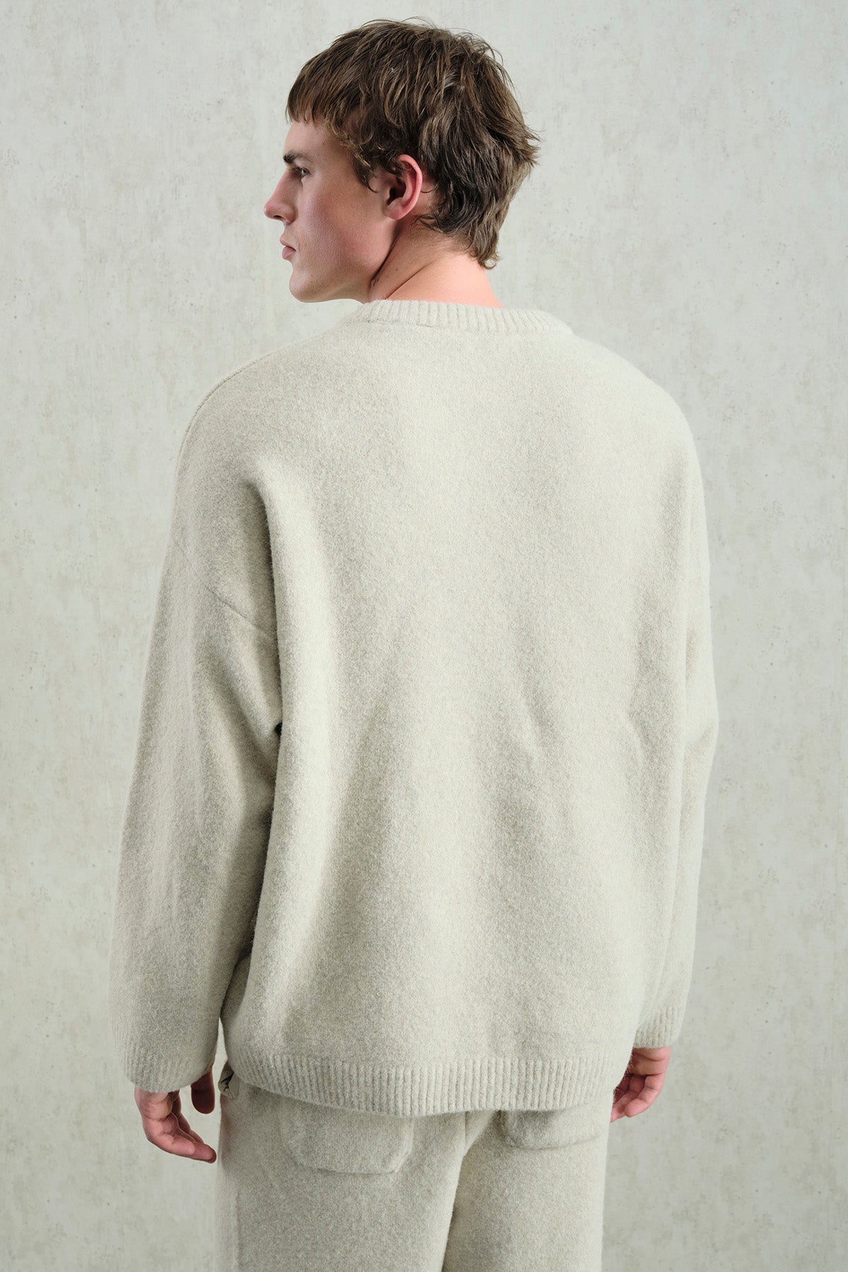 YUMUŞAK DOKULU ÖRGÜ TRİKO BEJ KAZAK