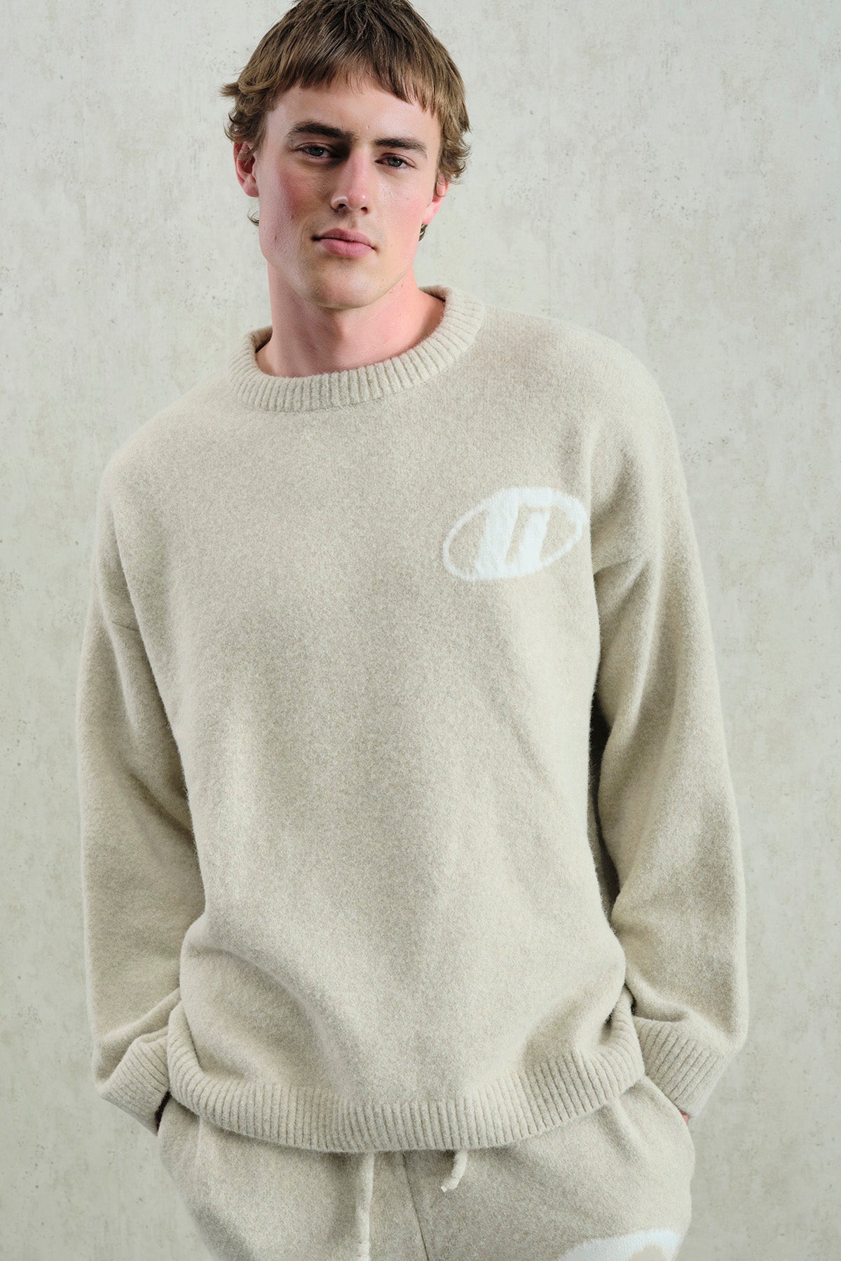 YUMUŞAK DOKULU ÖRGÜ TRİKO BEJ KAZAK