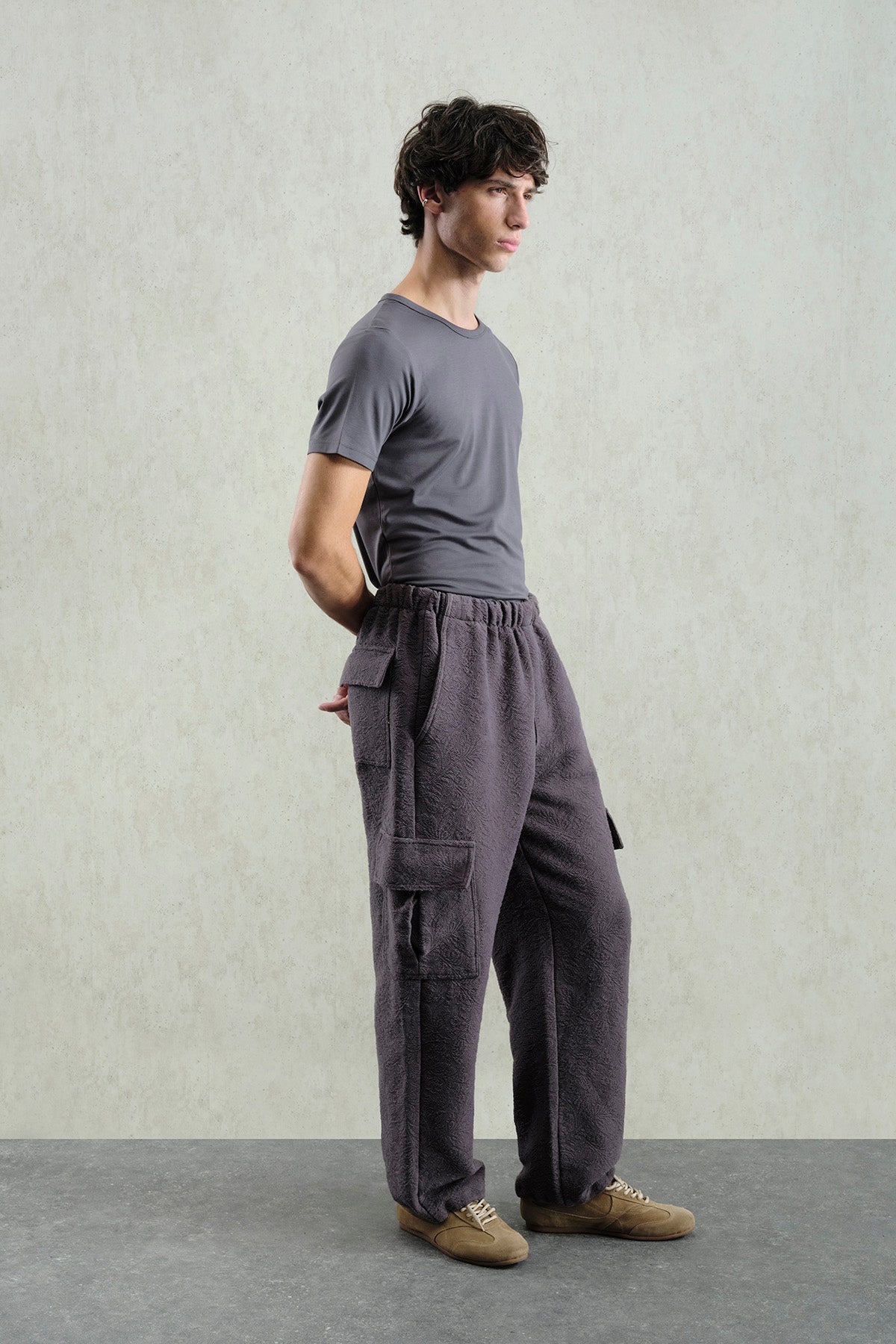 JAKAR DESENLİ KARGO ANTRASİT PANTOLON