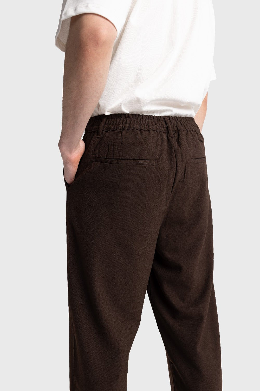 PİLİLİ DÖKÜMLÜ PANTOLON - KAHVERENGİ - PANTOLON