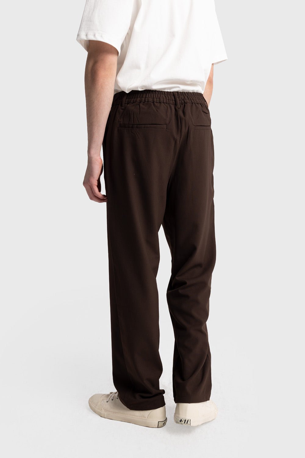 PİLİLİ DÖKÜMLÜ PANTOLON - KAHVERENGİ - PANTOLON