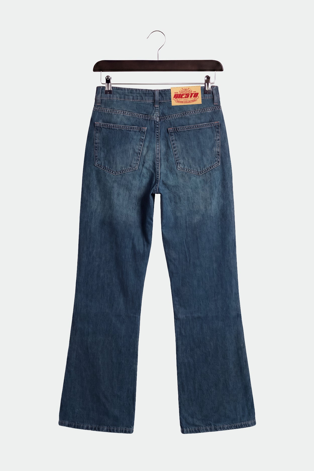 FLARE PAÇA MAVİ JEAN