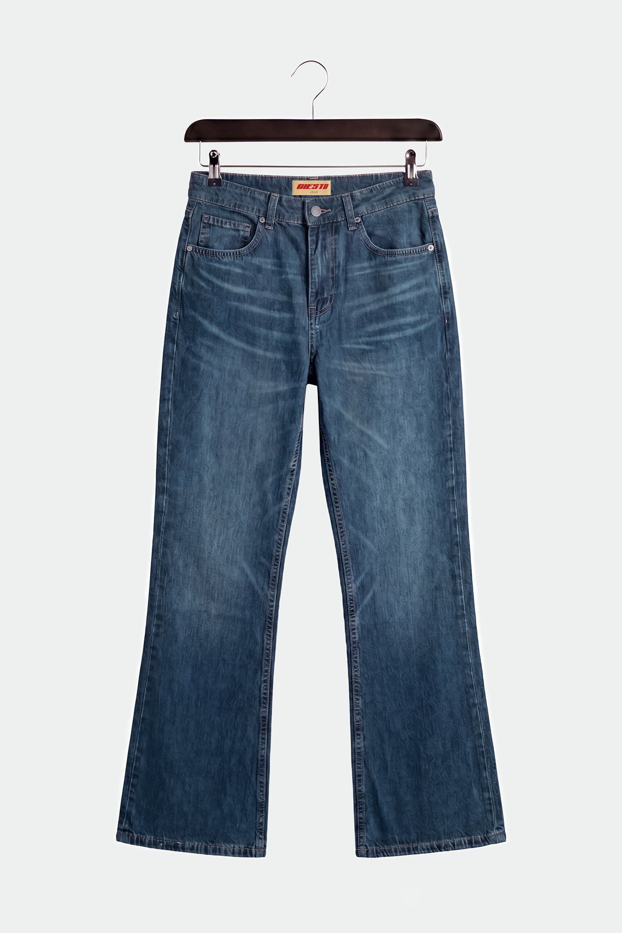 FLARE PAÇA MAVİ JEAN