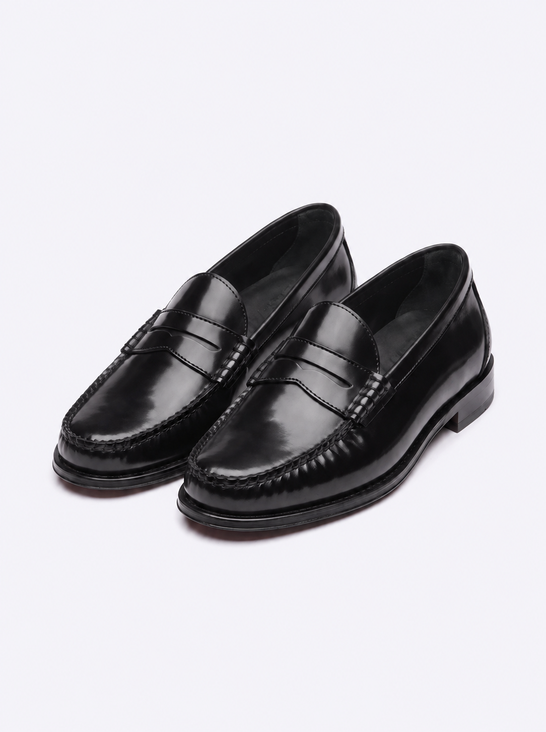 Klasik Deri Loafer Ayakkabı Siyah - 1