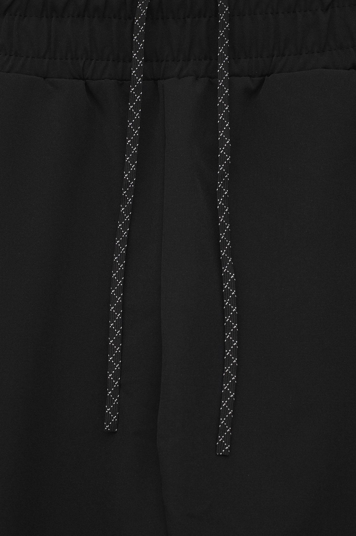 Active Wear Slim Fit Dar Paça Teknik Antrenman Pantolon Siyah - 5