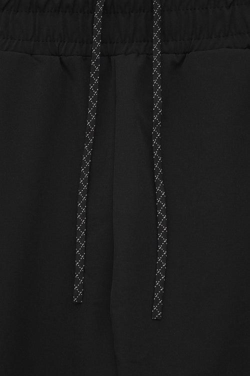 Active Wear Slim Fit Dar Paça Teknik Antrenman Pantolon Siyah - 5