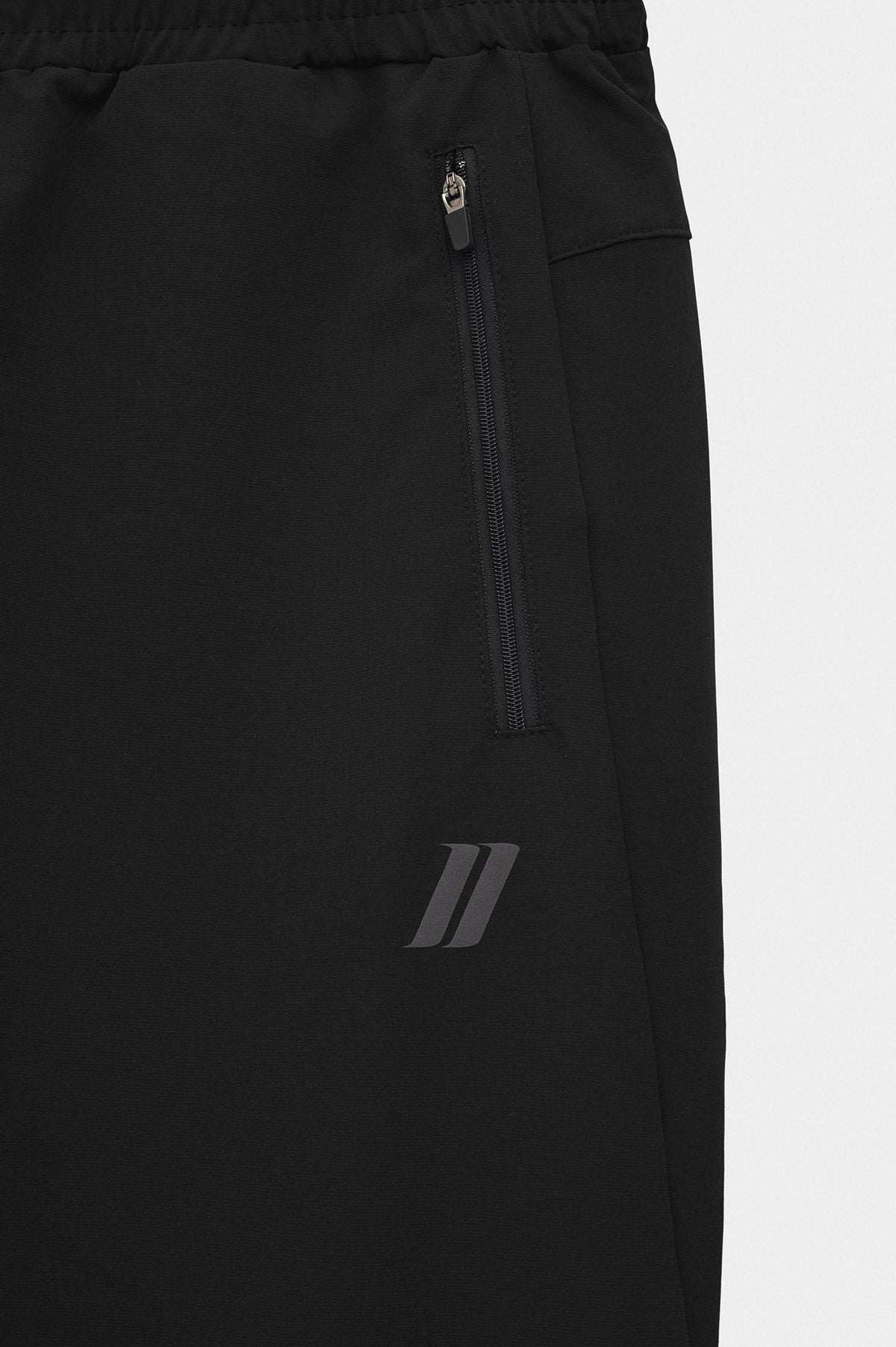 Active Wear Slim Fit Dar Paça Teknik Antrenman Pantolon Siyah - 2