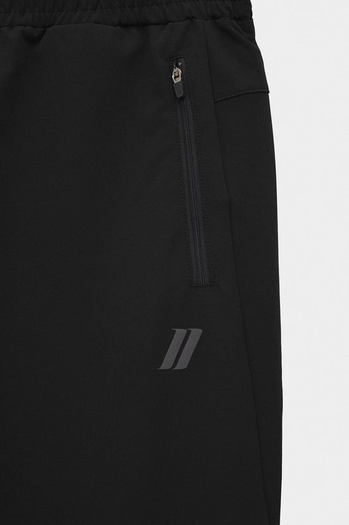 Active Wear Slim Fit Dar Paça Teknik Antrenman Pantolon Siyah - 2