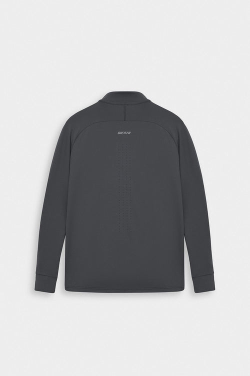 ACTIVE WEAR SLIM FIT HALF-ZIP TECHNICAL ANTRENMAN ÜSTÜ ANTHRACITE - 2