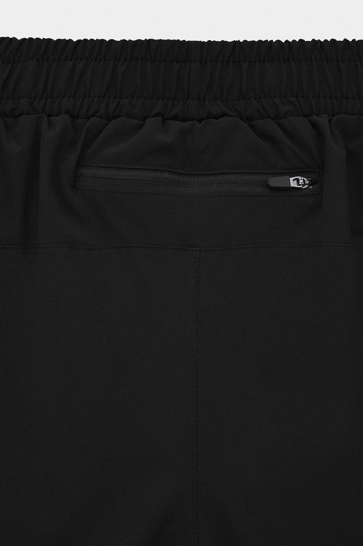Active Wear Taytlı Teknik Antrenman Şort Siyah - 5