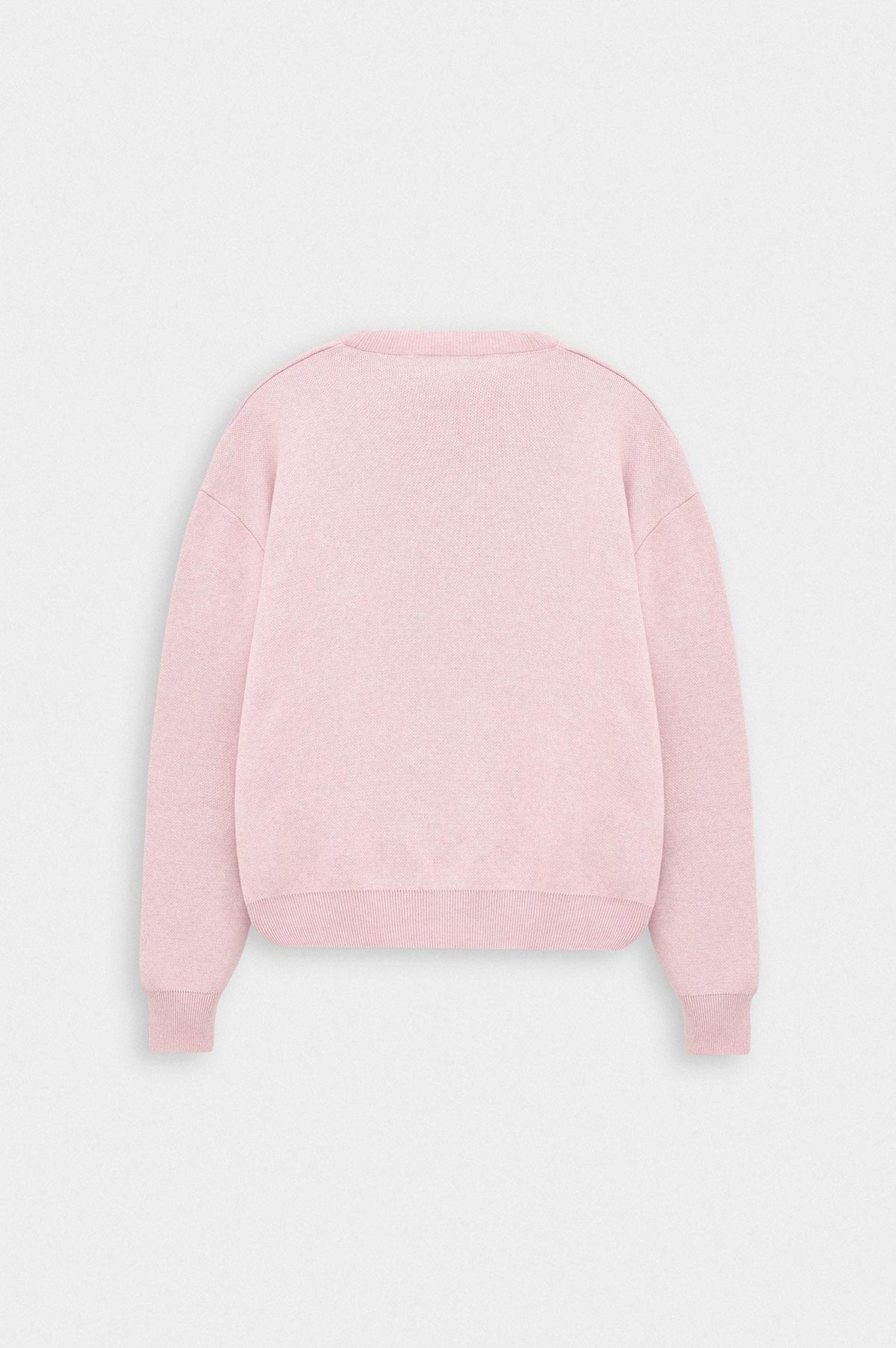 BİSİKLET YAKA CROP FIT PEMBE TRİKO KAZAK - 3