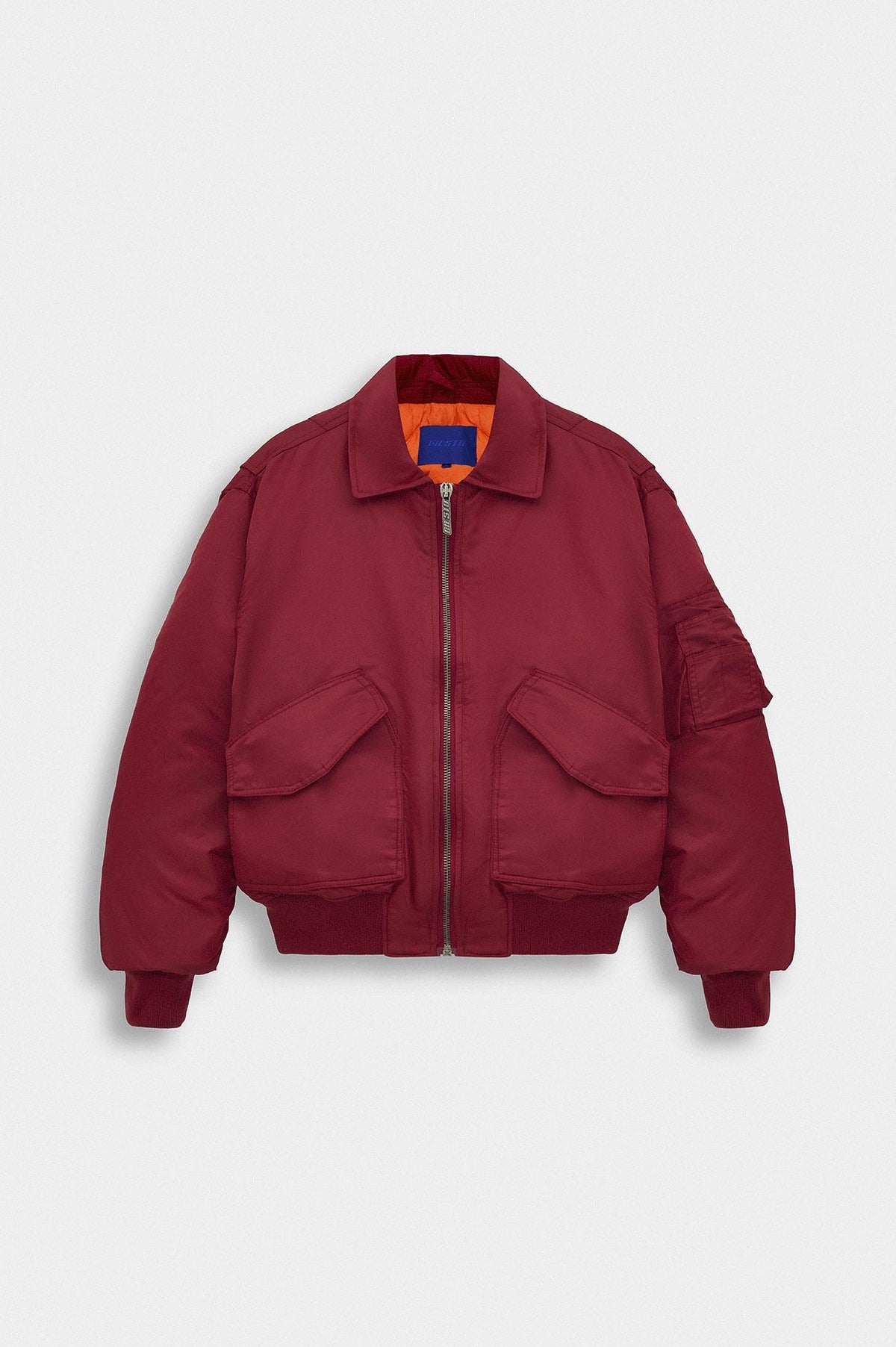 CROP BOMBER BORDO CEKET - 1