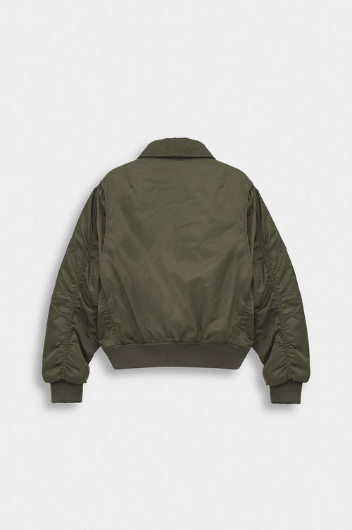 CROP BOMBER HAKİ CEKET - 4