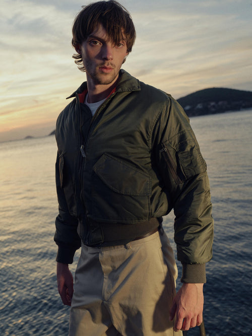 CROP BOMBER HAKİ CEKET - 7
