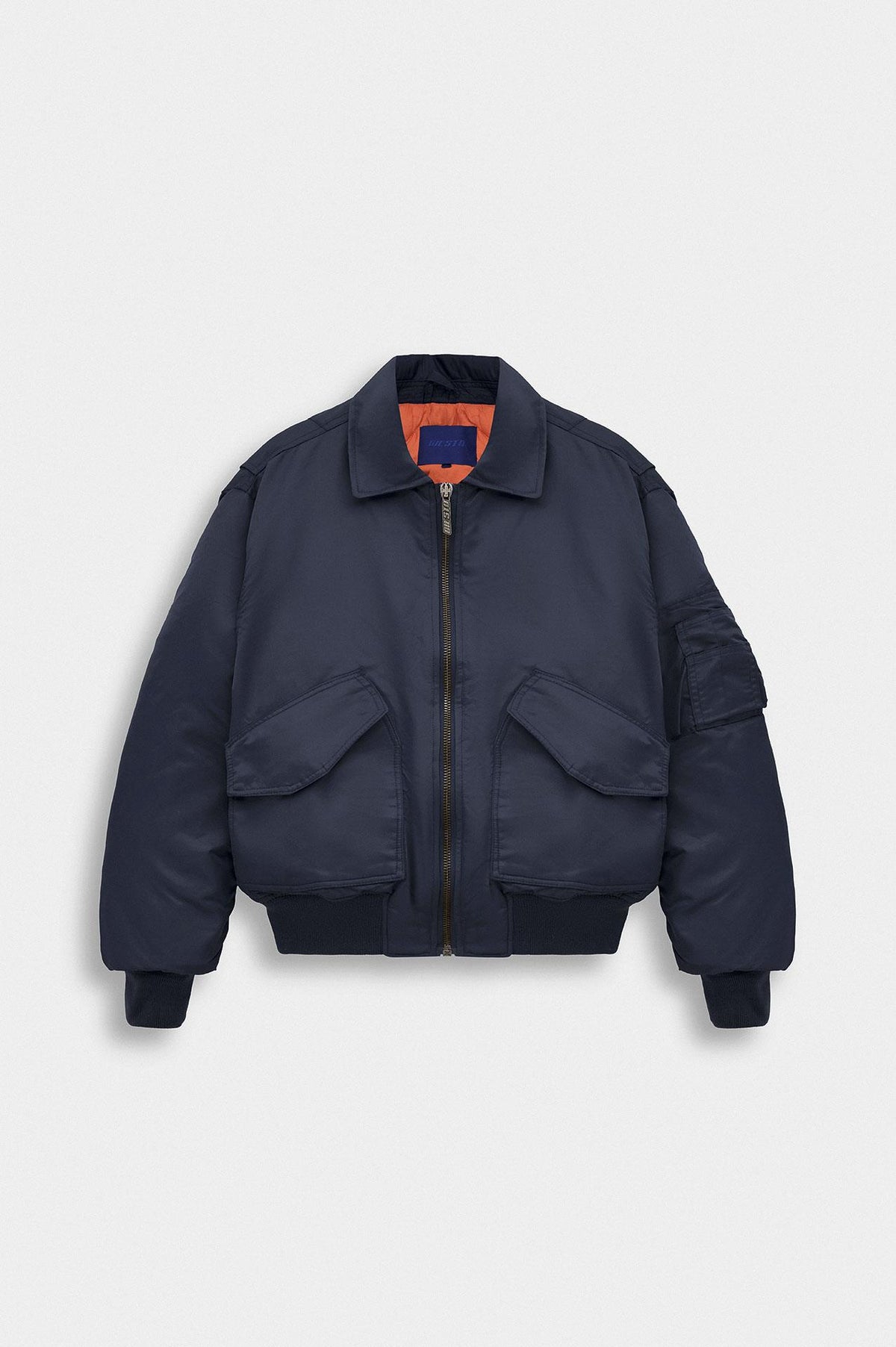 CROP BOMBER LACİVERT CEKET - 1