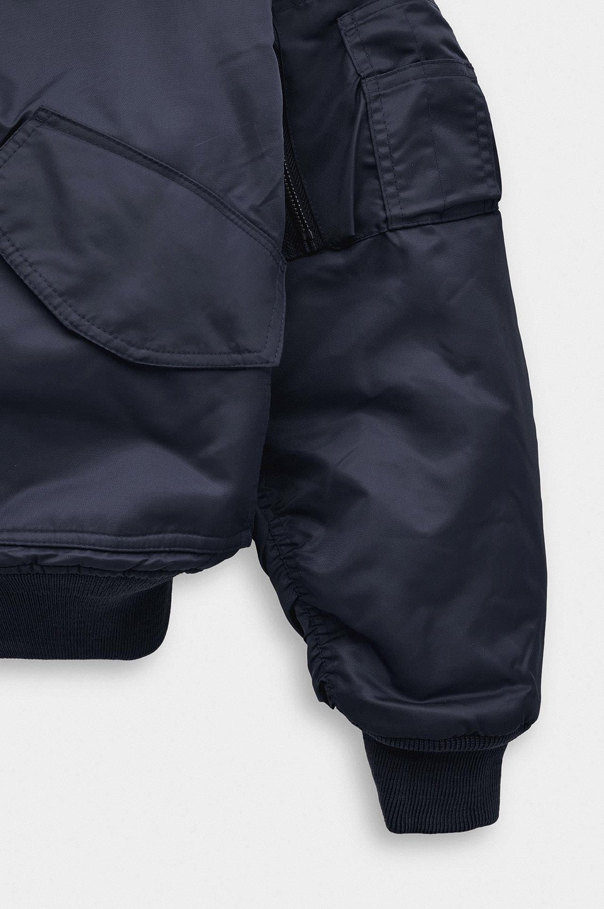 CROP BOMBER LACİVERT CEKET - 3