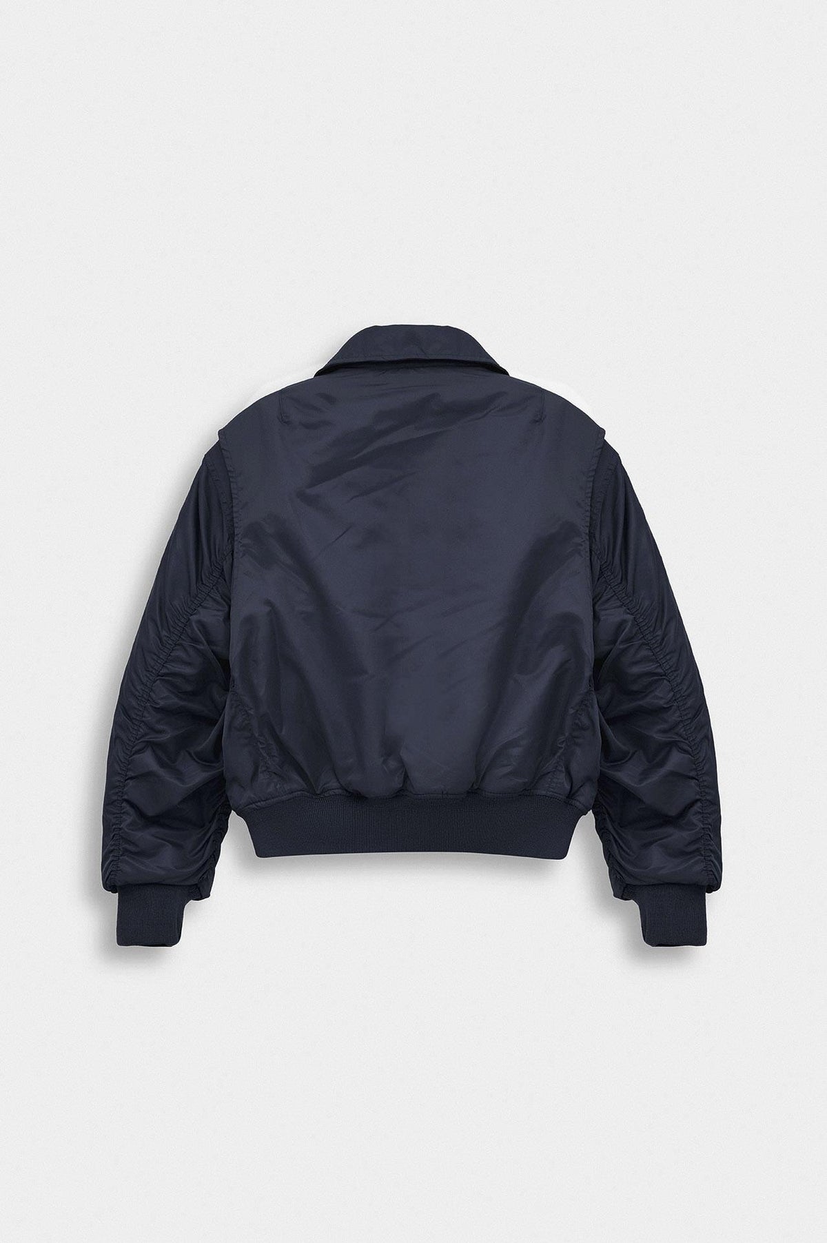 CROP BOMBER LACİVERT CEKET - 4