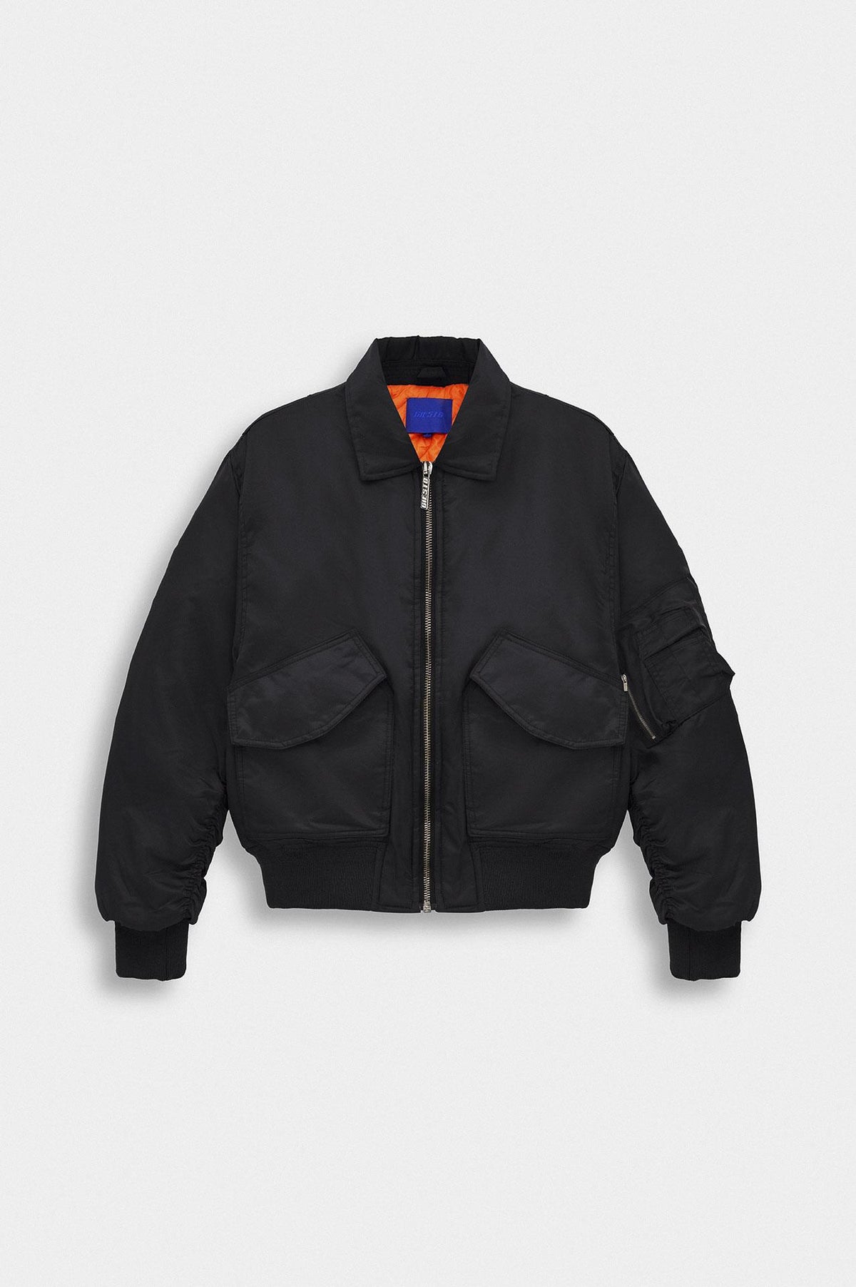 CROP BOMBER SİYAH CEKET - 1