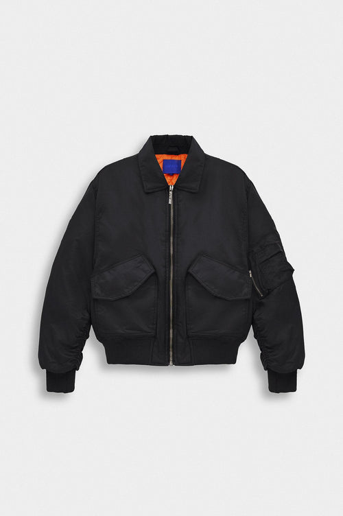CROP BOMBER SİYAH CEKET - 1