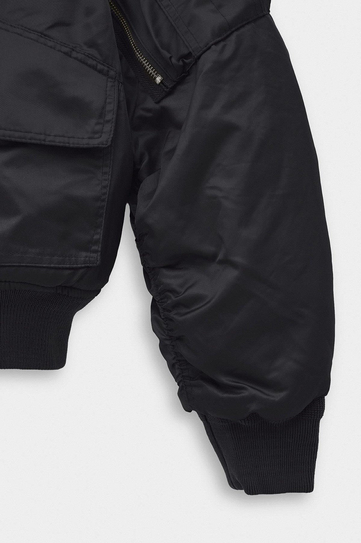 CROP BOMBER SİYAH CEKET - 2