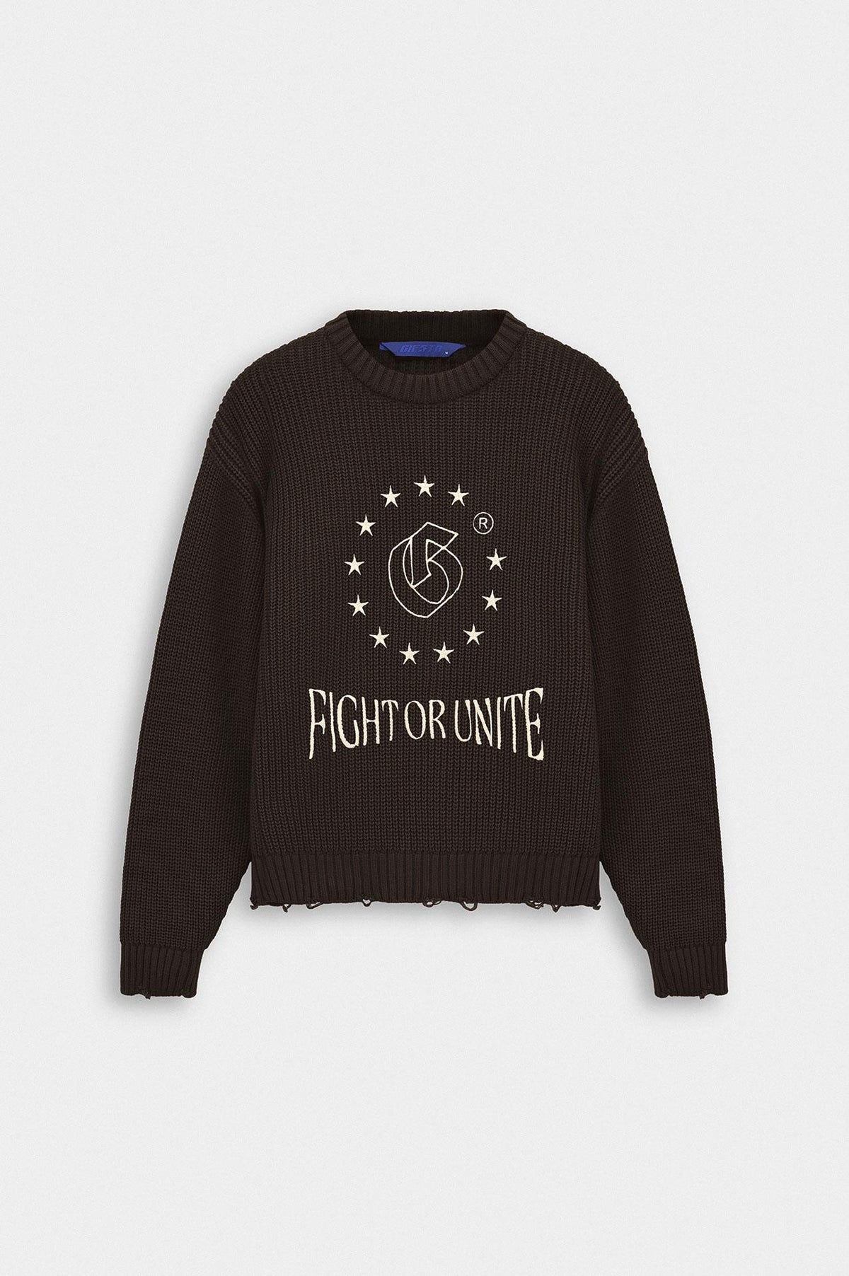 CROP FIT KAHVERENGİ TRİKO KAZAK - 1