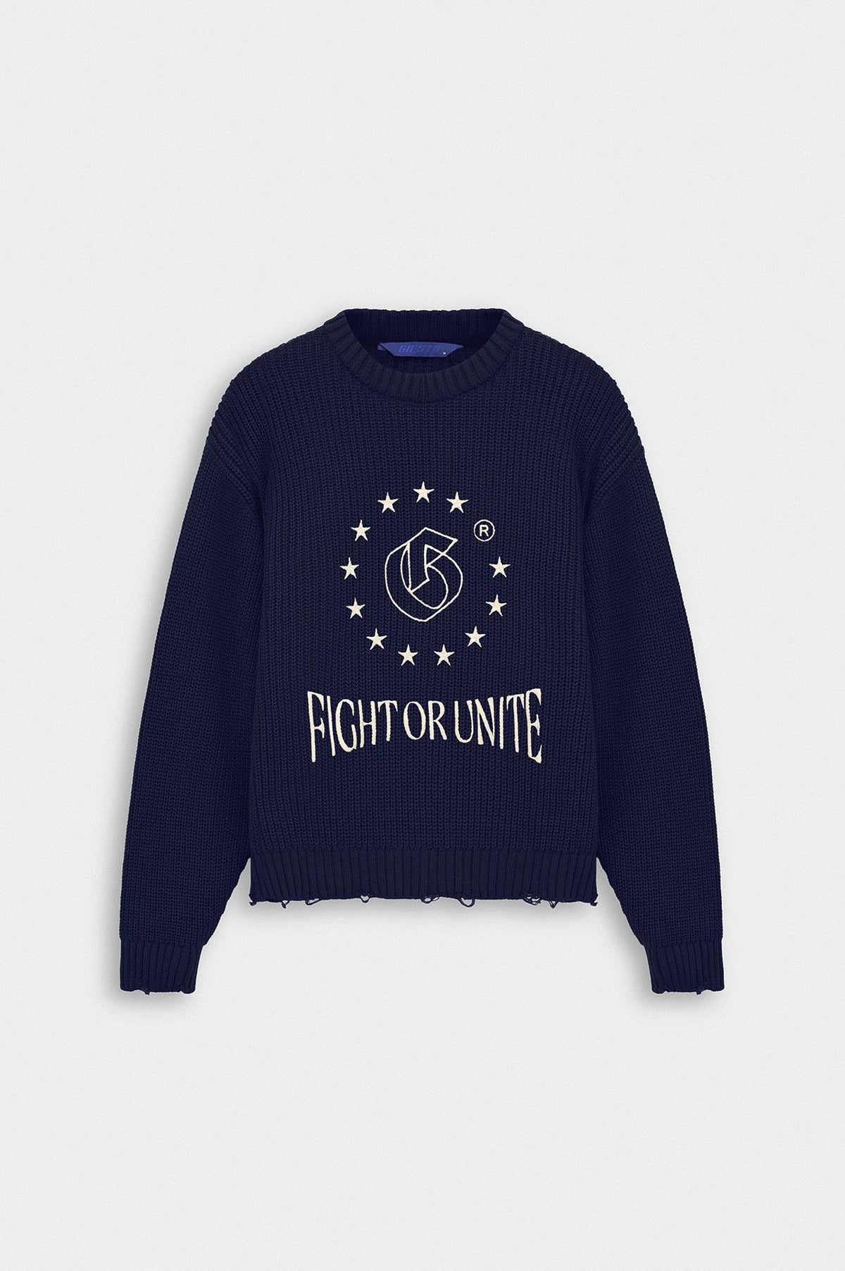 CROP FIT LACİVERT TRİKO KAZAK - 1