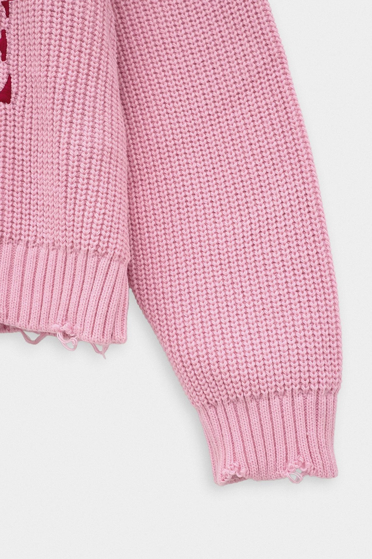 CROP FIT PEMBE TRİKO KAZAK - 3
