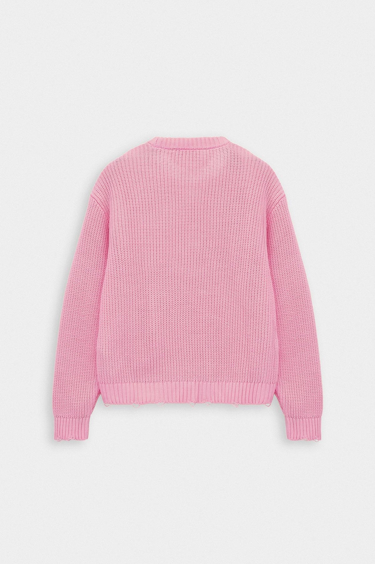 CROP FIT PEMBE TRİKO KAZAK - 4