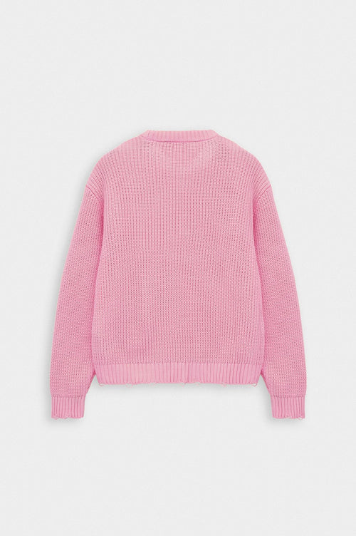 CROP FIT PEMBE TRİKO KAZAK - 4