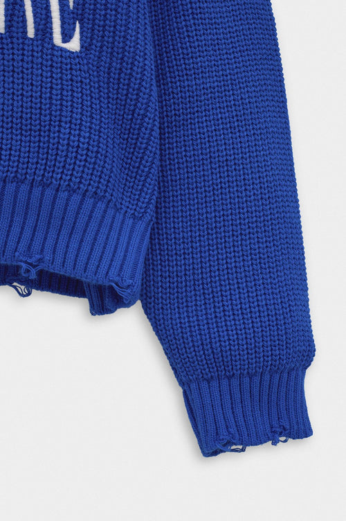 CROP FIT SAKS TRİKO KAZAK - 3