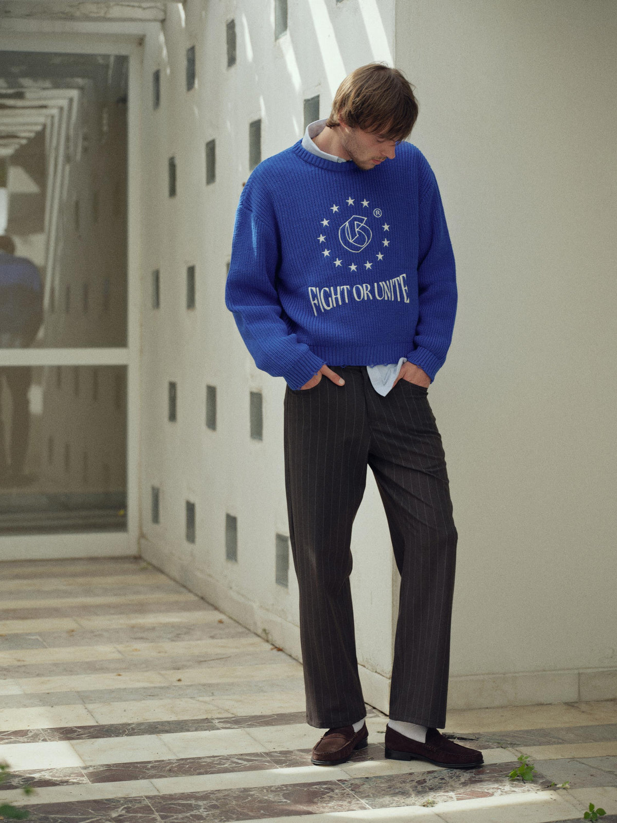CROP FIT SAKS TRİKO KAZAK - 5