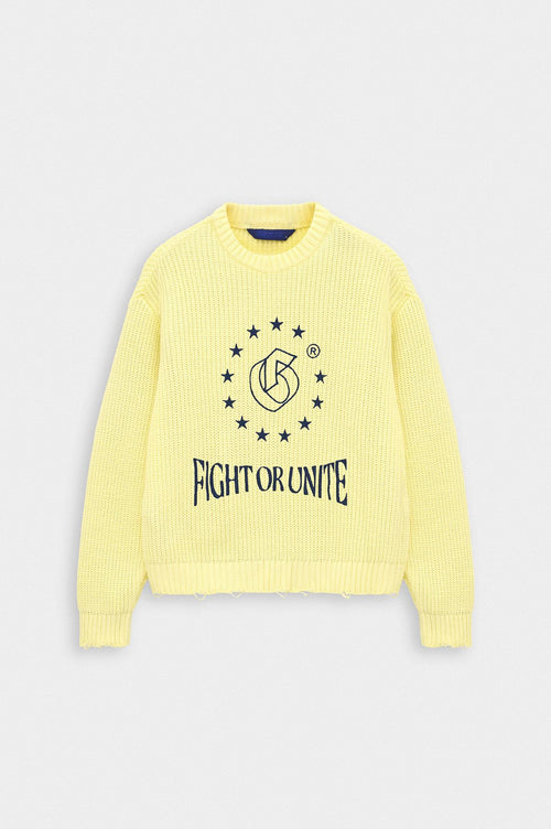 CROP FIT SARI TRİKO KAZAK - 1