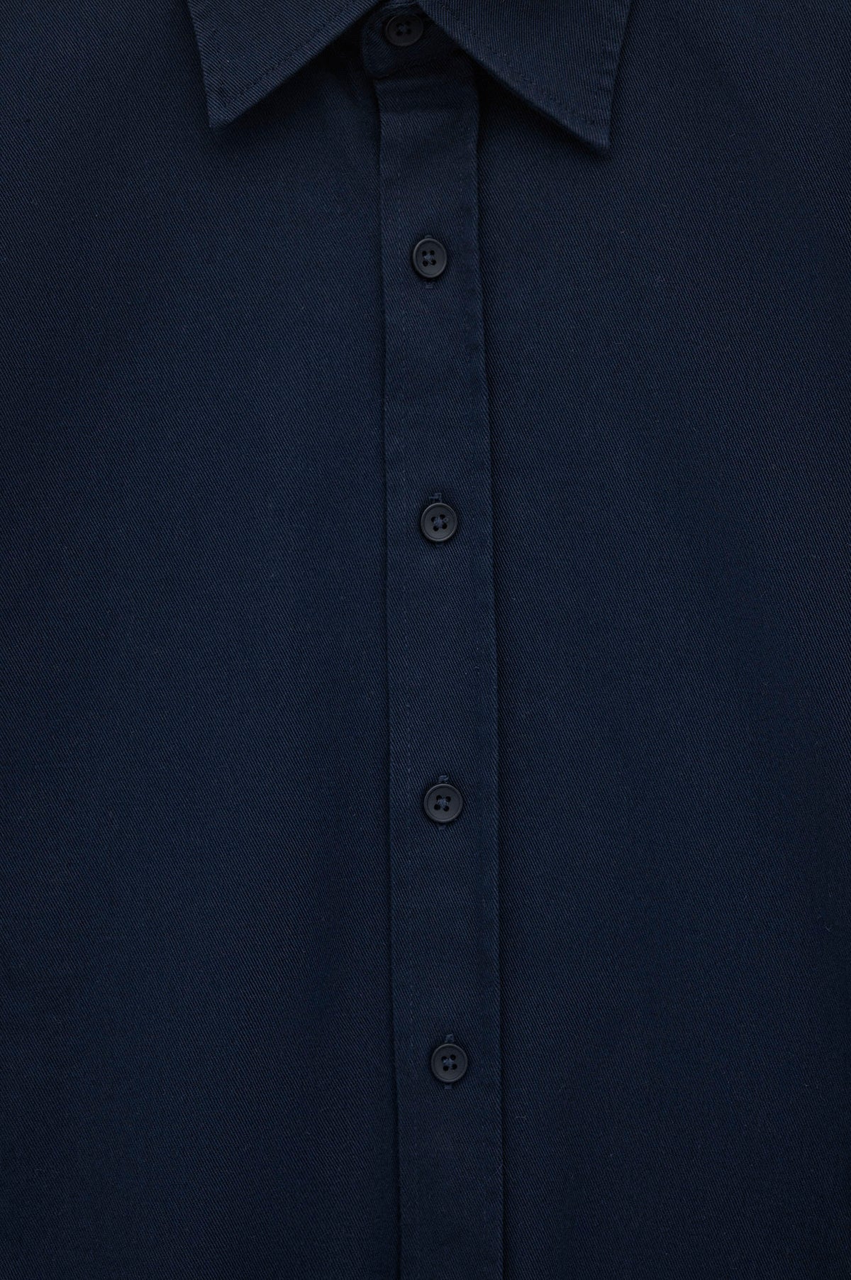 OVERSIZE GABARDINE INDIGO SHIRT - 2