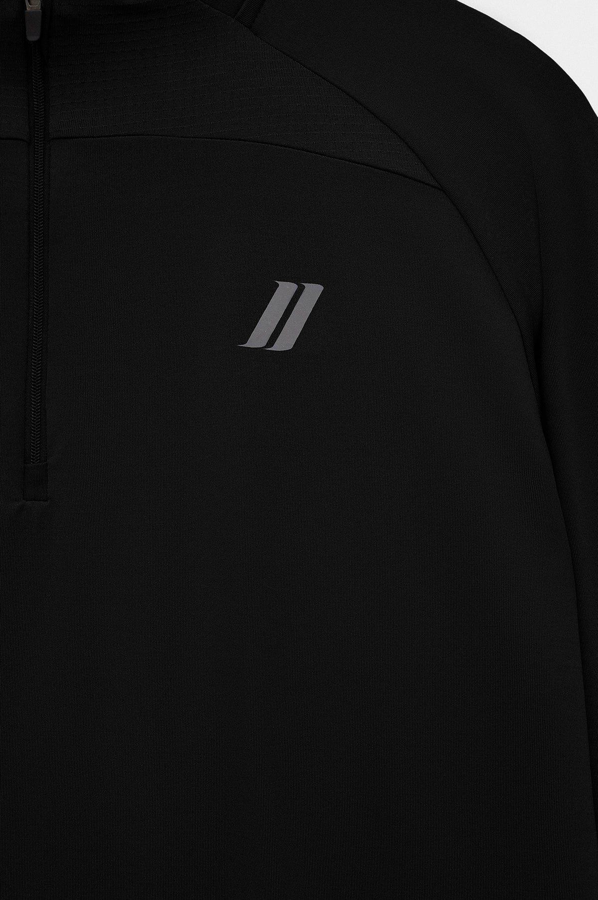 Active Wear Slim Fit Yarım Fermuarlı Teknik Antrenman Üstü Siyah - 6