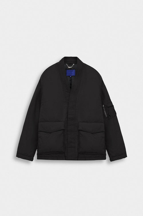 KİMONO BOMBER SİYAH CEKET - 1