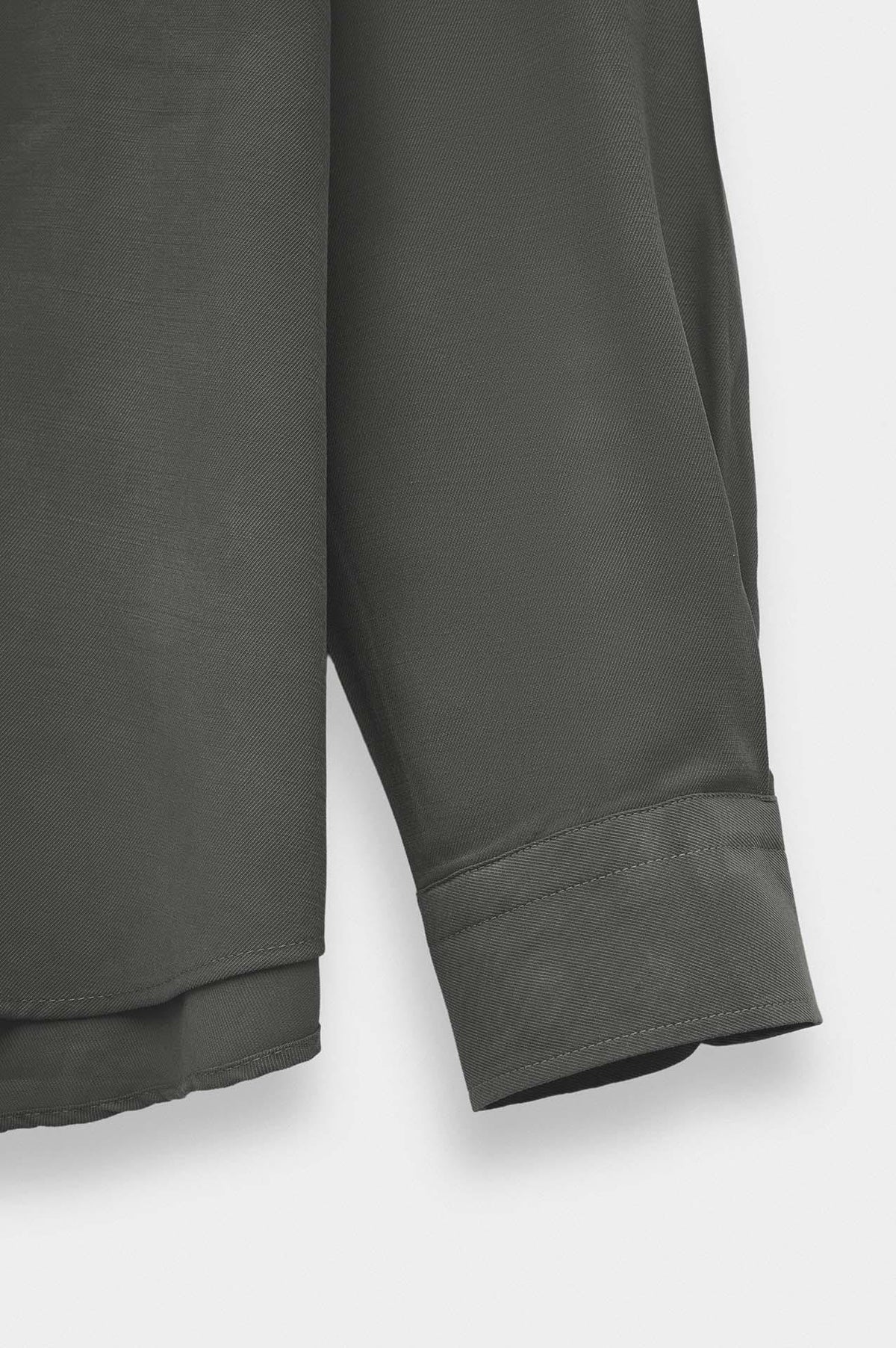 OVERSIZE ANTRASİT MODAL GÖMLEK - 3