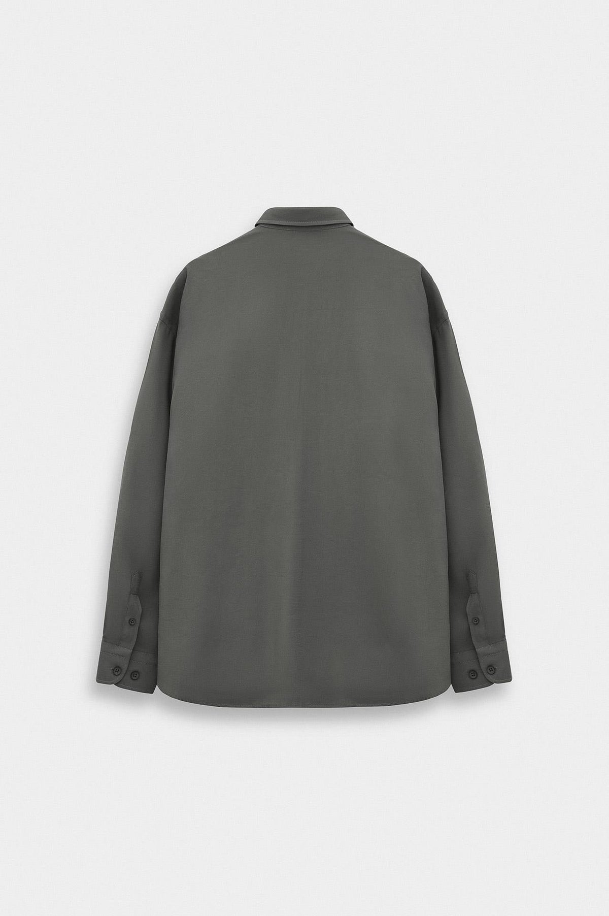 OVERSIZE ANTRASİT MODAL GÖMLEK - 4