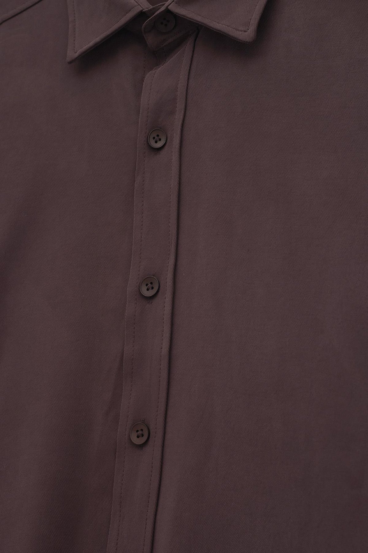 OVERSIZE BORDO MODAL GÖMLEK - 2