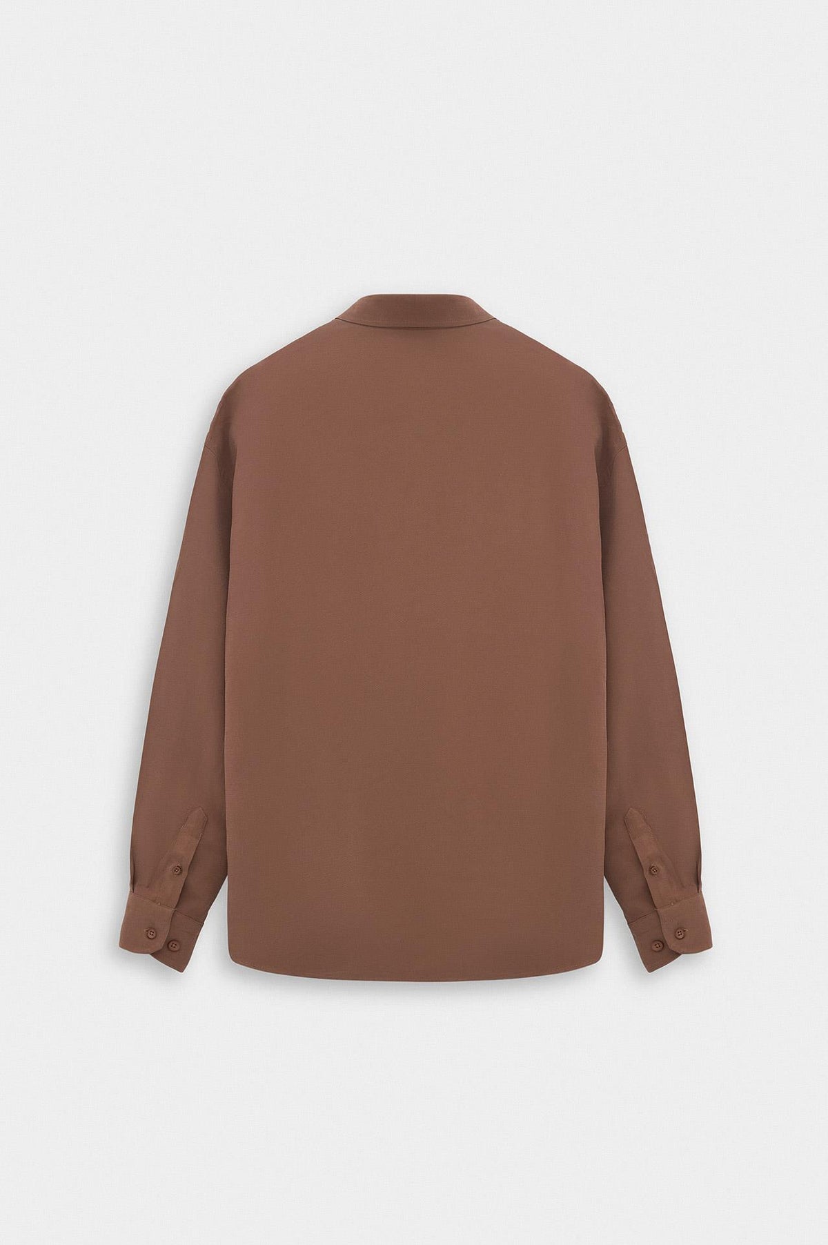 OVERSIZE KİREMİT MODAL GÖMLEK - 3