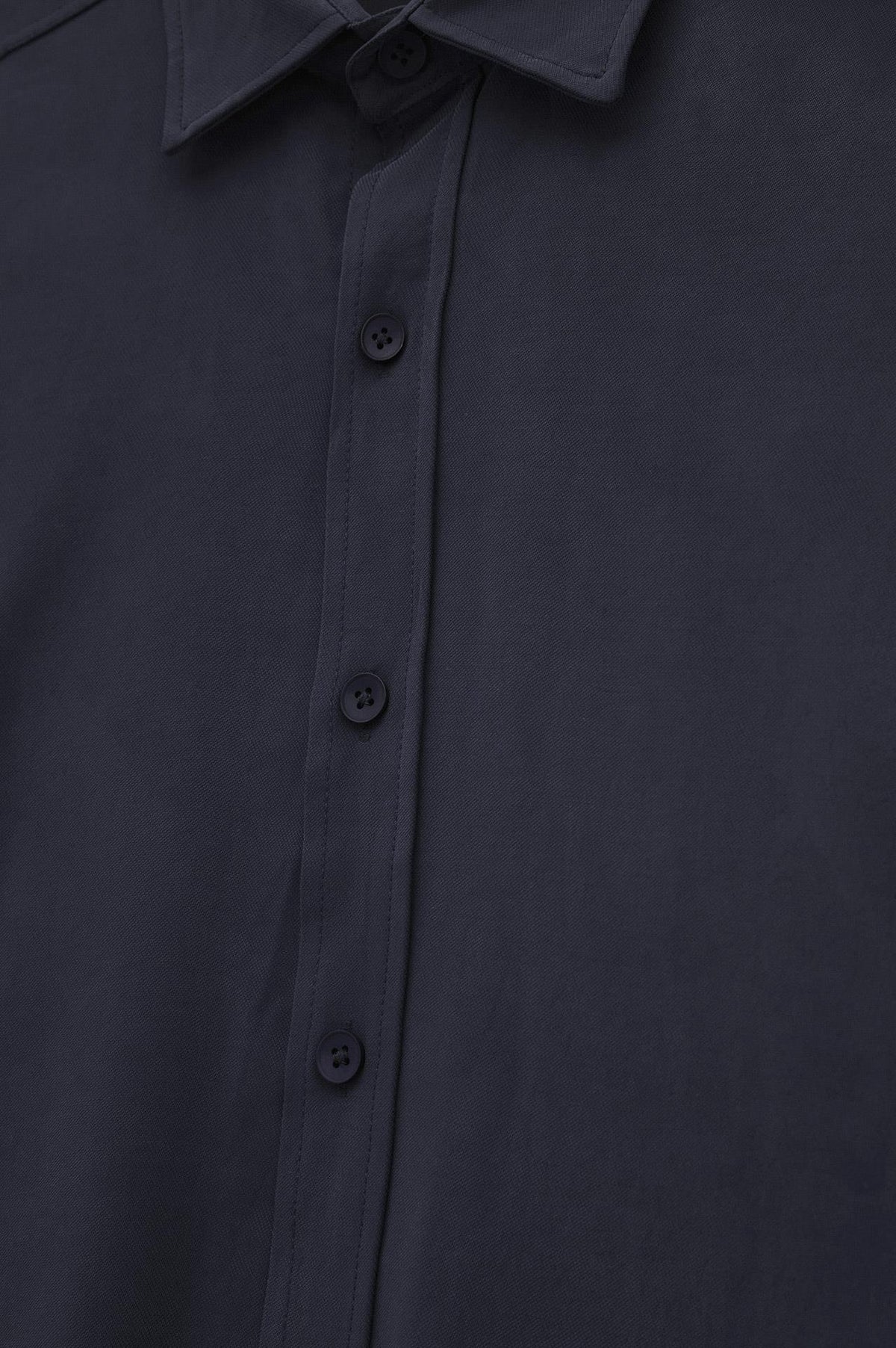 OVERSIZE LACİVERT MODAL GÖMLEK - 2