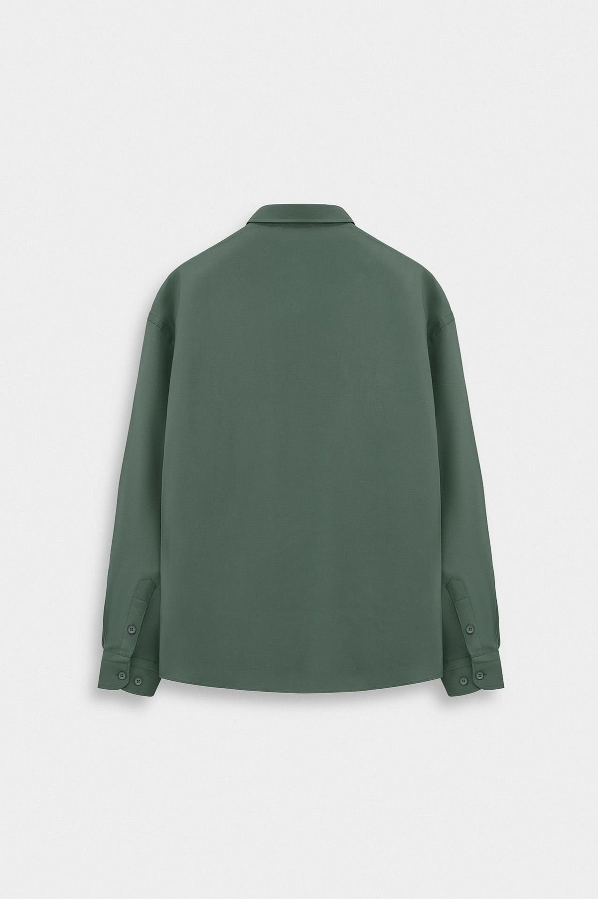 OVERSIZE YEŞİL MODAL GÖMLEK - 4