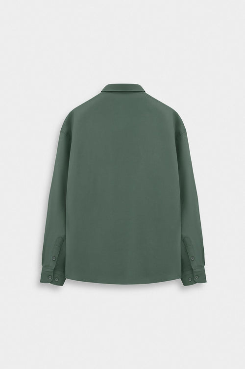 OVERSIZE YEŞİL MODAL GÖMLEK - 4