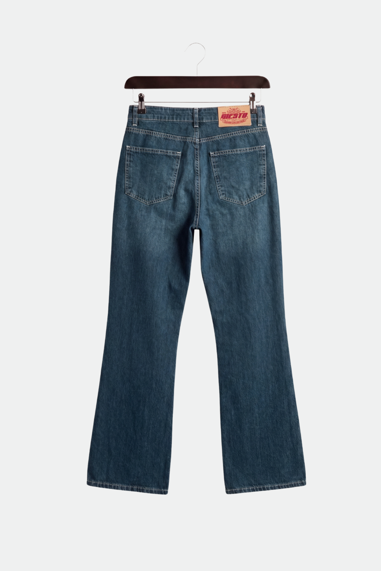 FLARE LEG DARK BLUE JEANS