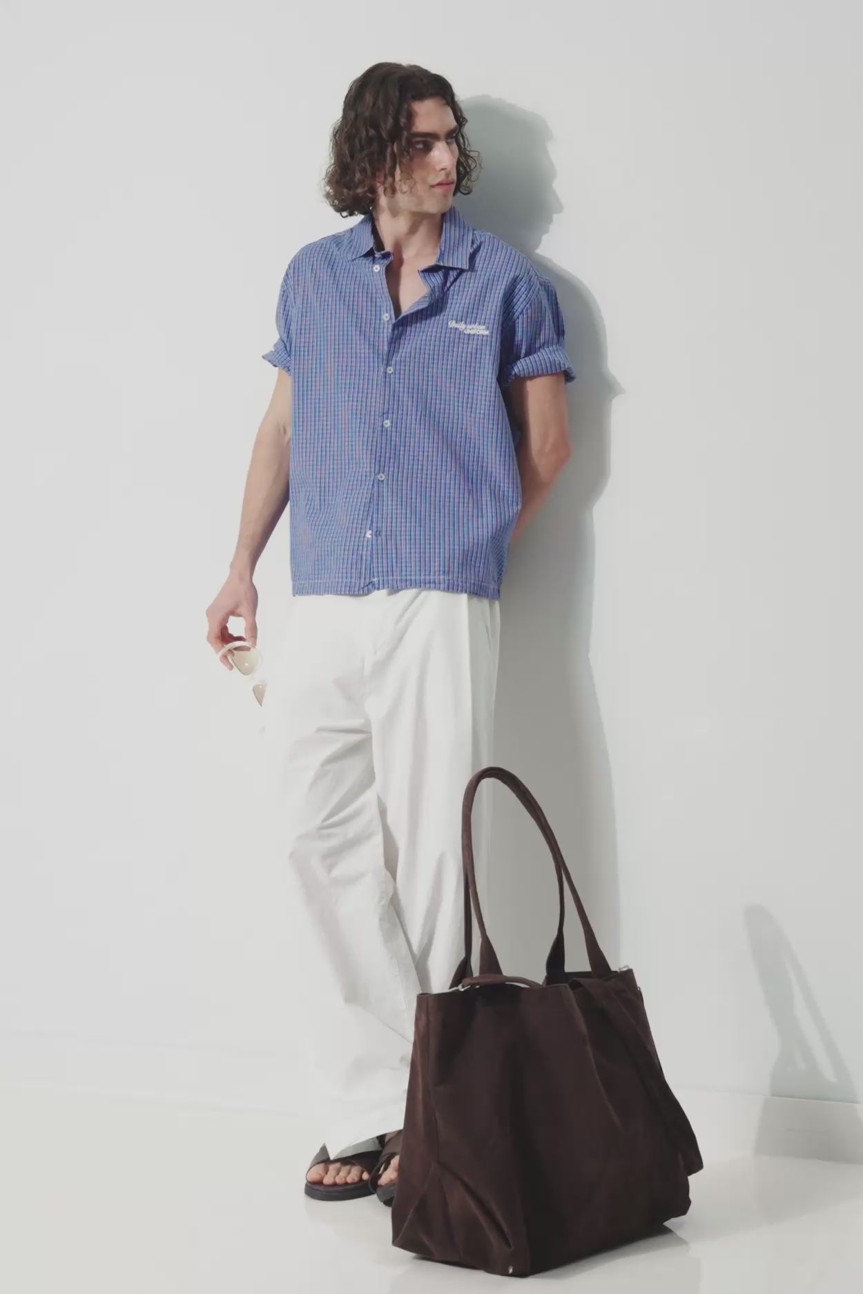 SQUARE PATTERN SAX SHIRT