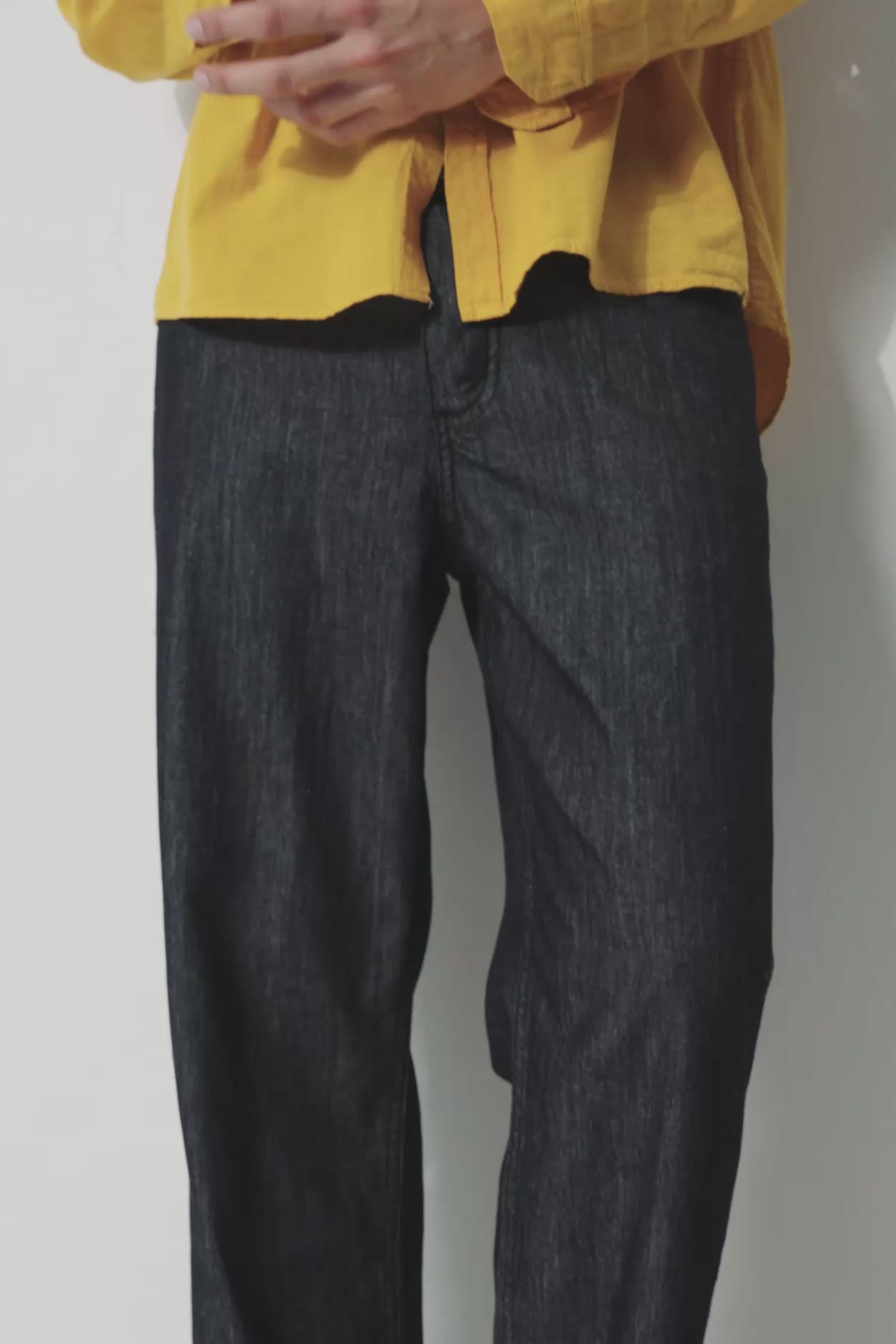 SLIM-CAST REGULAR FIT BLACK JEANS