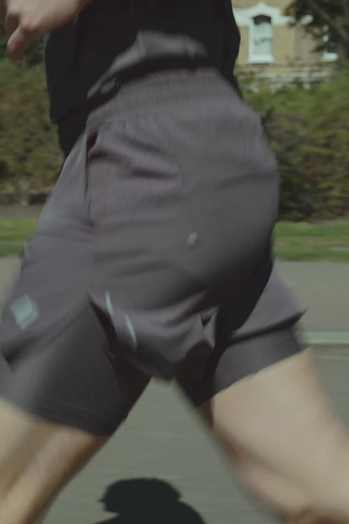 ACTIVE WEAR TAYTLI TEKNİK ANTRENMAN ŞORTU ANTRASİT - 1