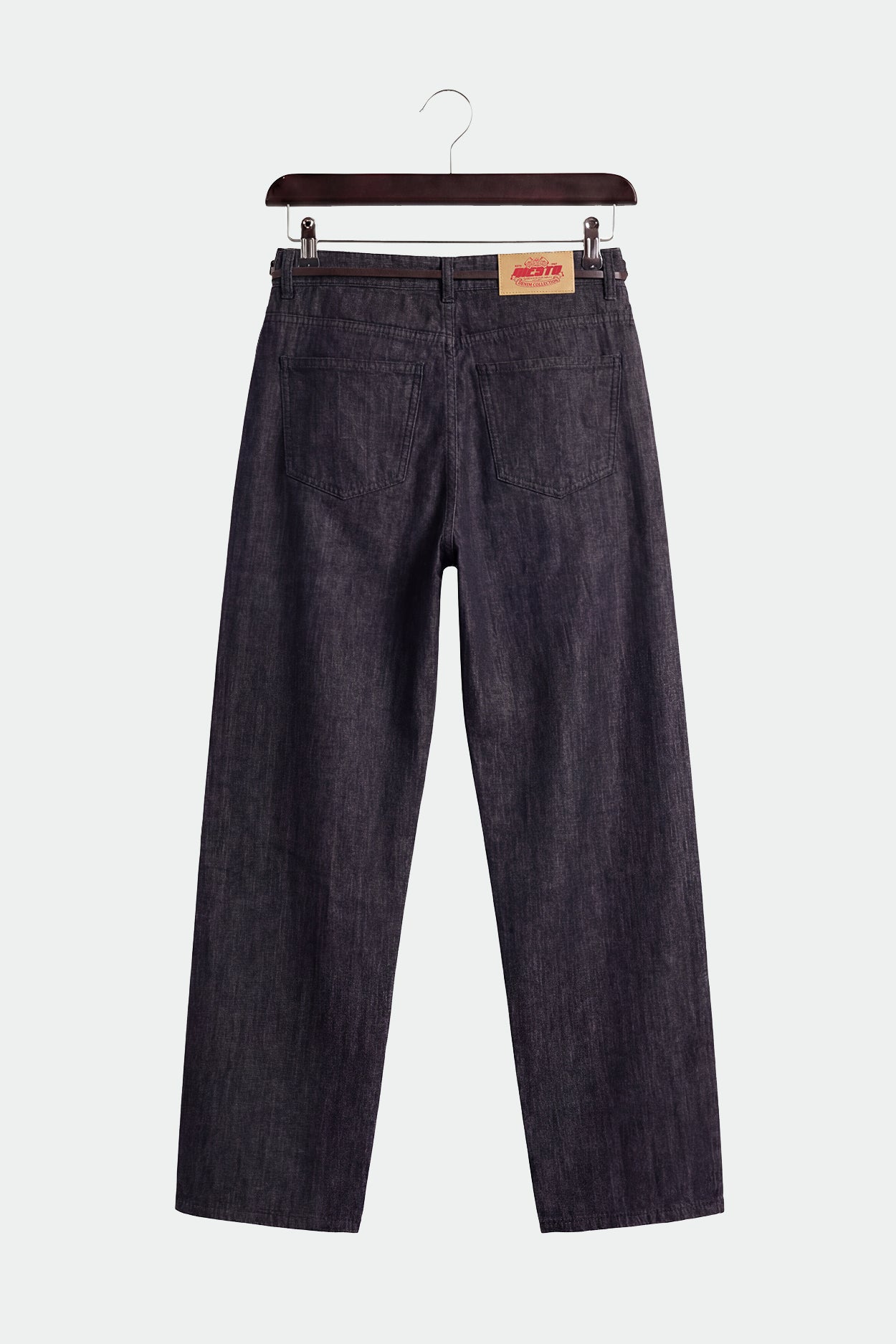 SLIM-CAST REGULAR FIT BLACK JEANS