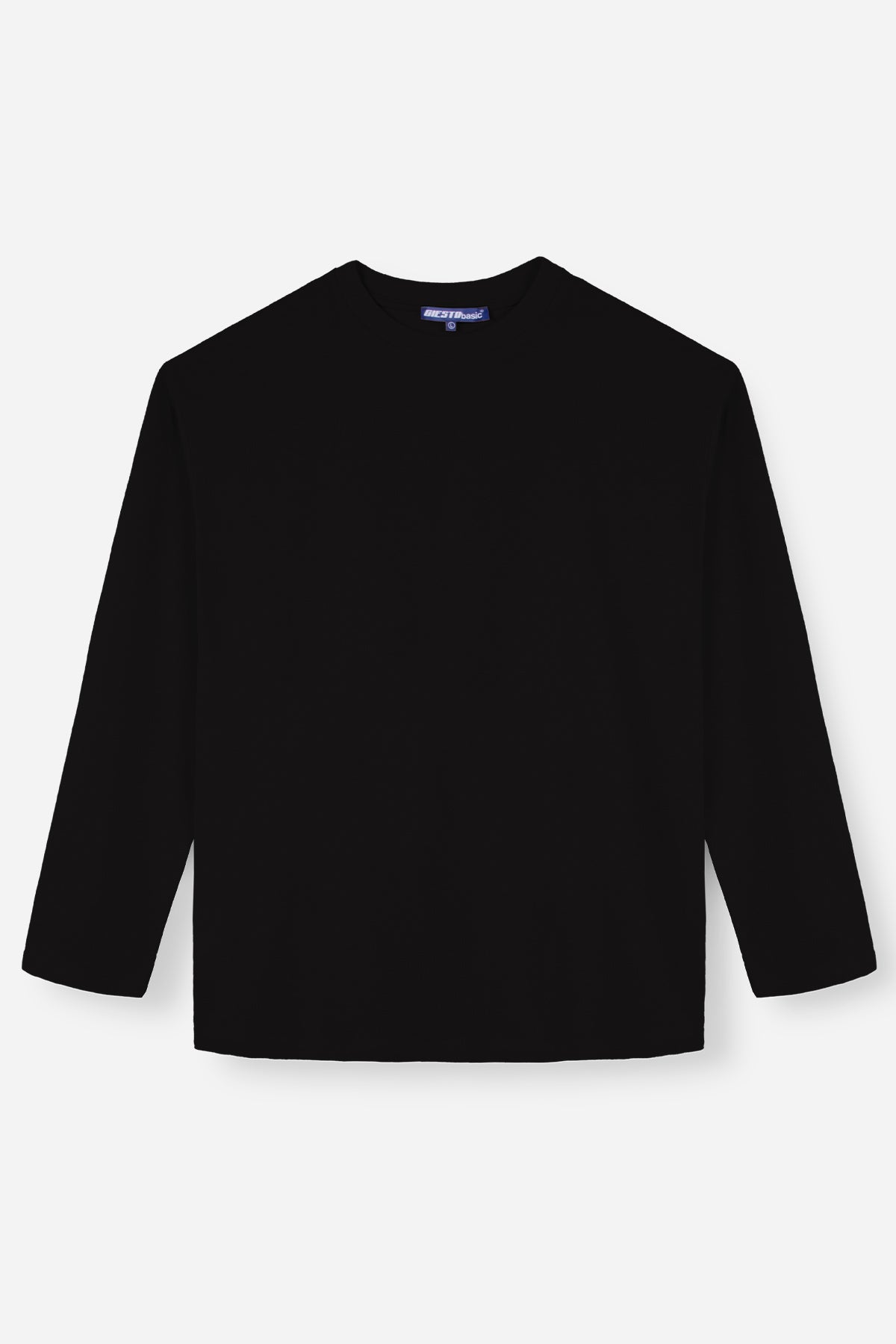 BASIC UZUN KOL T-SHIRT - SİYAH - T-SHIRT