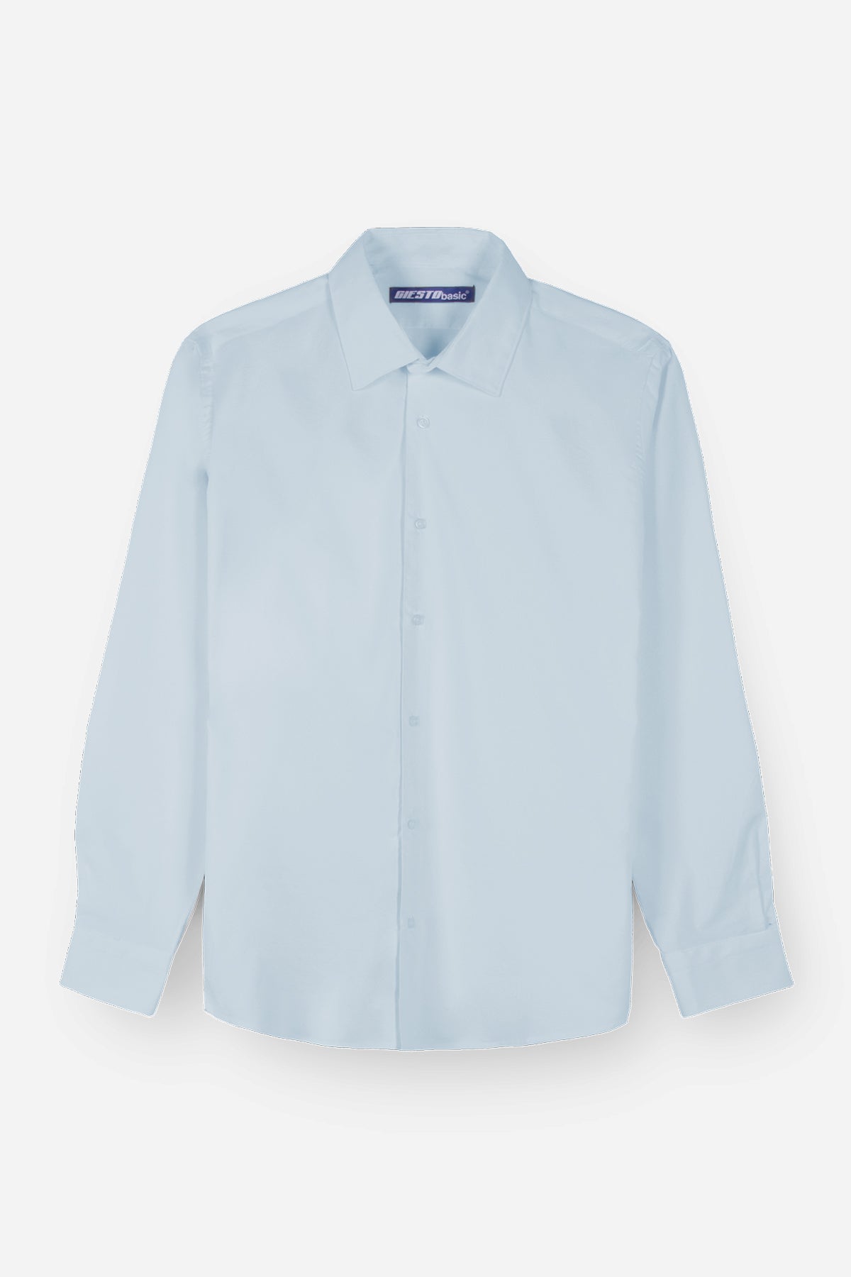 DAR KESİM POPLİN GÖMLEK - AÇIK MAVİ - GÖMLEK